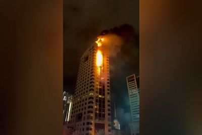 Huge fire at Kuwait government building after reported drone attack