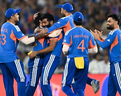 India retain T20 World Cup as Samson and Bumrah inspire rout of New Zealand