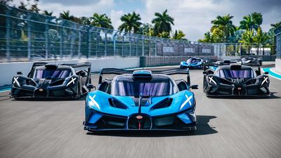 The Bugatti Bolide Takes On Miami's F1 Track