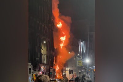 Glasgow Central station closed and trains cancelled as firefighters battle blaze