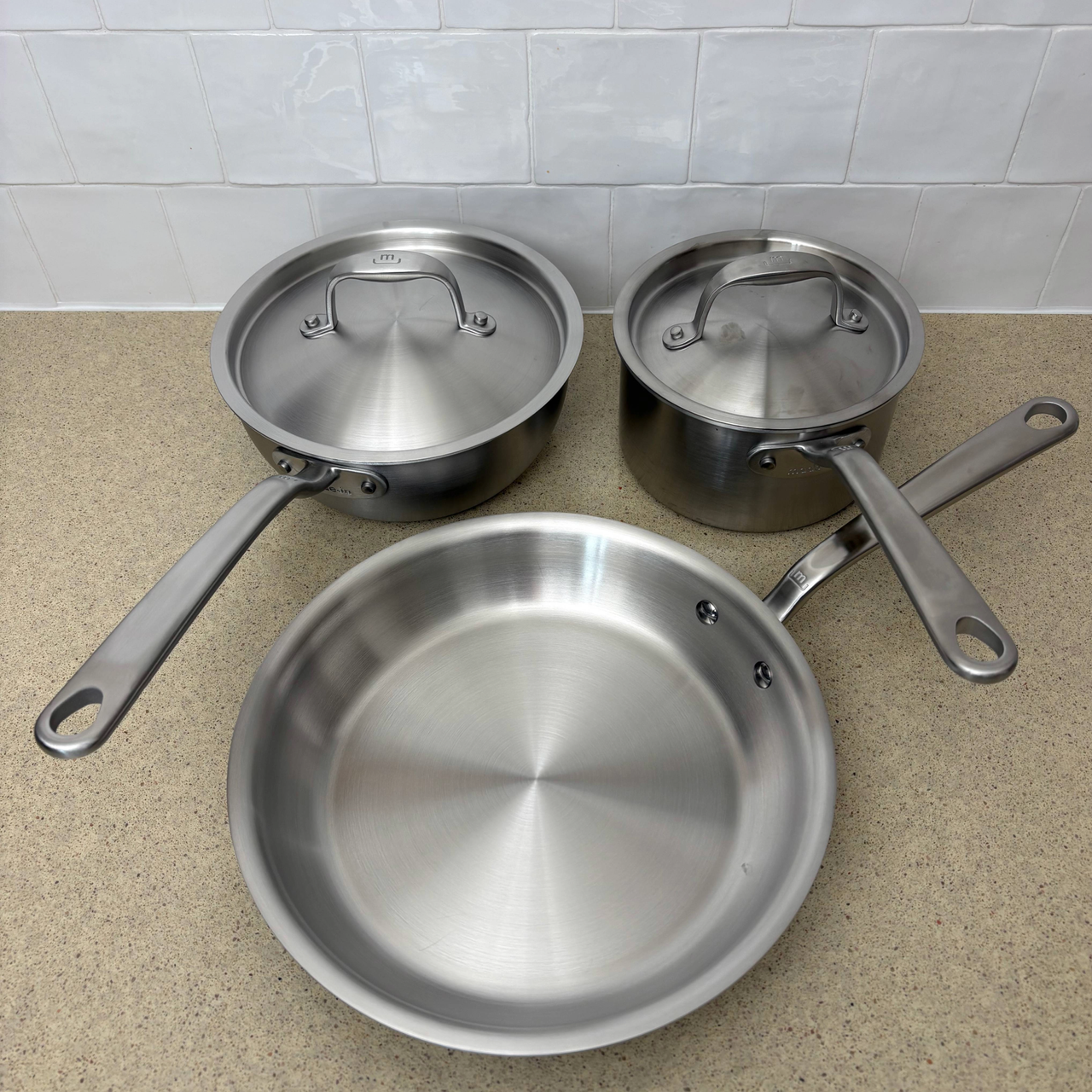 Good Set After using the 'Made In' 5 Piece Stainless Set I…