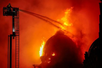 Glasgow fire 'like something out of the Blitz' destroys businesses and sparks rail chaos