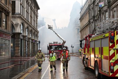 Glasgow shocked as fire ‘like the Blitz’ guts building next to Central station