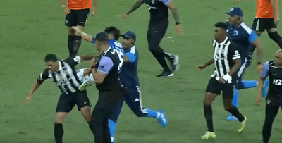 Watch: Brazilian football final erupts into shocking brawl as 23 red cards shown
