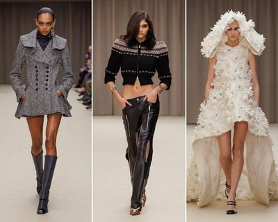 McQueen meets difficult moment with fatalistic glamour at Paris show