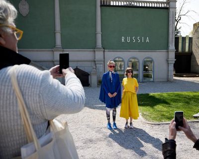 ‘A stage for whitewashing war crimes’: Venice Biennale urged to exclude Russia