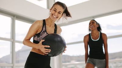 Big glute energy: Build lower-body strength in 30 minutes with this medicine ball workout