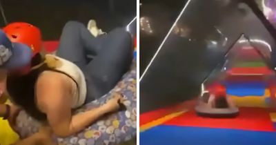 Horrifying Video Shows Man Fatally Push Mom, 28, Down A Slide After Telling Her “Don’t Be Scared”