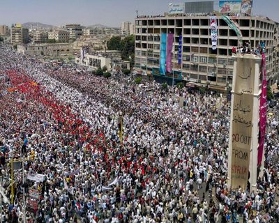 Syrian who fled to UK charged with crimes against humanity over violent crackdown