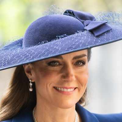 Princess Kate Looks Every Inch the Future Queen in a Statement Hat, Shoulder Pads and Queen Elizabeth's Pearls for Commonwealth Day
