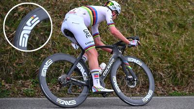 Tadej Pogačar's Enve wheels are too deep for the new UCI rules, so how did he get away with using them at Strade Bianche?