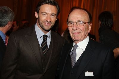 Hugh Jackman performs for Rupert Murdoch as Trump sends video tribute
