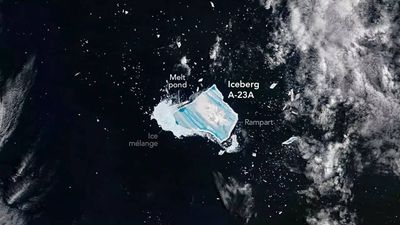 World’s largest iceberg A23a from Antarctica is finally breaking apart after 40 years at sea