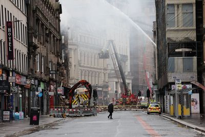 Glasgow will flourish again, says Swinney, as he pledges fire rebuild support