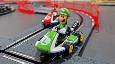 I never played with Scalextric as a kid, so I'm making up for it with this Mario Kart set