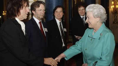 "Are you a guitarist too?" The day that rock legends Jimmy Page, Eric Clapton, Brian May and Jeff Beck met the Queen of England