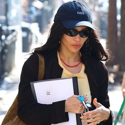 Zoë Kravitz Trades Harry Styles for a Date With the Spring 2026 High-Vamp Flats Trend