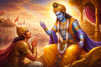 7 Lessons Krishna Gave Arjuna When Everything Felt Impossible