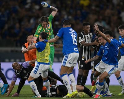 Which football match holds the record for the most red cards?