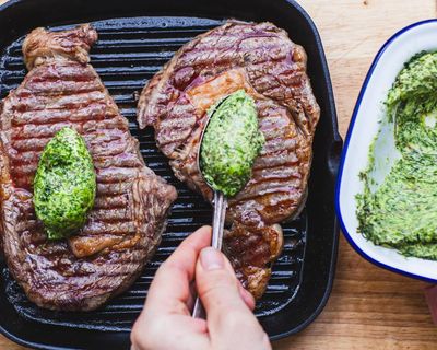 How to use up limp herbs in a flavoured butter – recipe