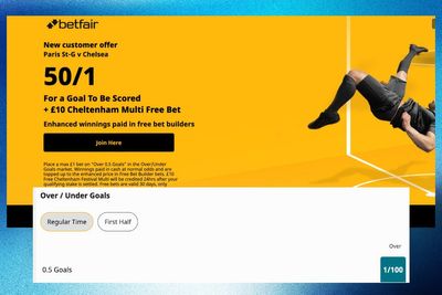 Champions League betting offer: 50/1 over 0.5 goals PSG vs Chelsea & £10 Cheltenham free bet