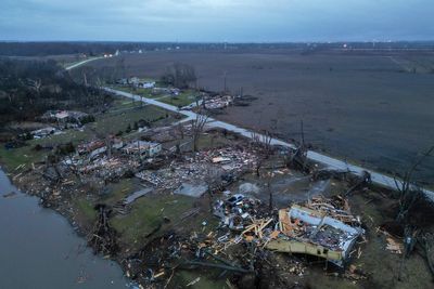 Two dead as tornadoes leave trail of destruction across multiple states