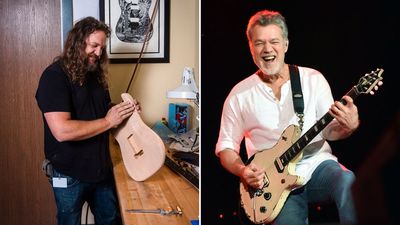 “This guy comes over, leaning on me. He said, ‘I’m sorry my guitar is such a pain in the butt’”: That time Eddie Van Halen visited the EVH workshop while they were building the Wolfgang