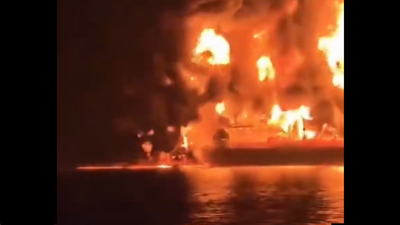 Watch: Video shows huge blaze after blasts hit oil tankers off Iraq’s Basra coast