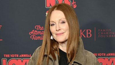 Move over jeans, Julianne Moore backs corduroy as the chic alternative to double denim this season