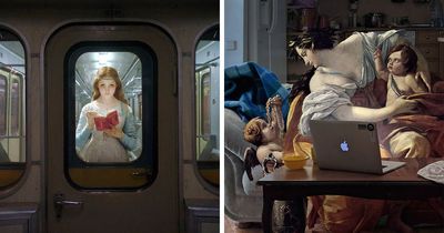This Artist Places Characters From Classical Paintings Into Modern Life, And Here Are 60 Of The Best Examples