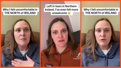 American on holiday in Northern Ireland claims the Irish left her in tears, but all they did was ask who she voted for