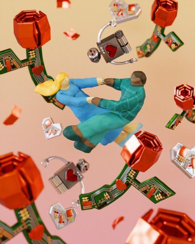 They were dating AI partners when they found real love – with each other