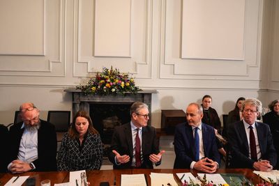 Keir Starmer and Micheal Martin meet with business leaders in Cork