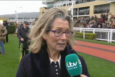 Winning Cheltenham jockey’s mother tries to find him girlfriend in TV interview