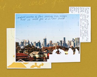 A Melbourne rooftop: the glittering night sky opened our hearts and minds to each other