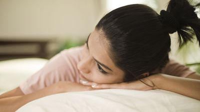 I’m a yoga therapist and I love using this one restorative pose for better sleep