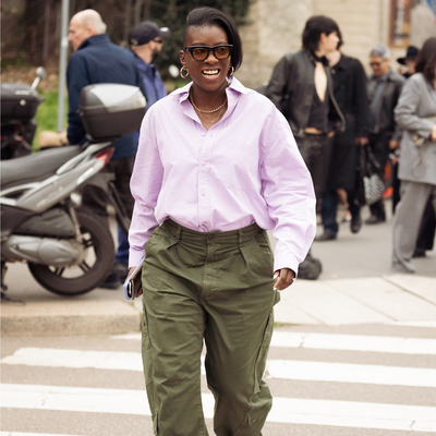 Utility Trousers are One of the Easiest Street-Style Trends to Copy and Paste Into Your Spring Wardrobe