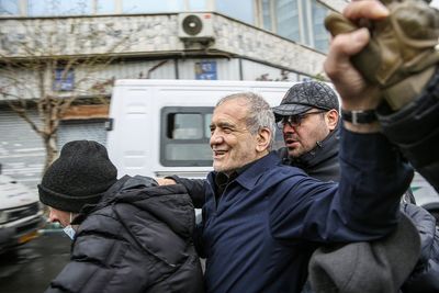 Iranian leaders join marchers in the streets in defiant message to US and Israel