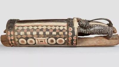 France returns African talking drum: The sacred instrument that once 'spoke' to entire villages and warned of danger