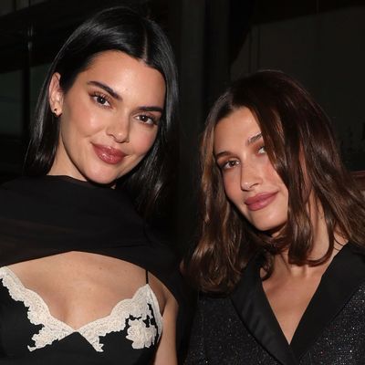Kendall Jenner and Hailey Bieber Channel Contrasting Movie-Star Styles in Dior Pre-Oscars Party Outfits