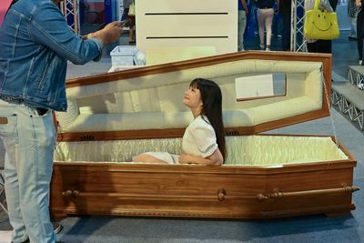 Thailand invites people to embrace mortality and try out coffins at annual ‘Death Fest’