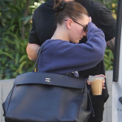 New Balance Sneakers and an $11,000 Chanel Bag Are Hailey Bieber's High-Low-Maxxing Pair