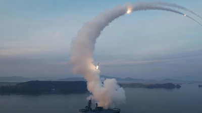 North Korea fires around 10 ballistic missiles toward Sea of Japan amid military drill tensions