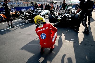 Lewis Hamilton crowned "worthy successor to Inspector Seb" after viral Mercedes moment