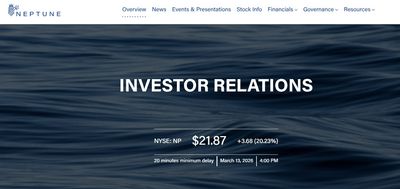 Neptune Insurance Holdings (NP) Stock Surges 20% to $21.87 Amid Strong Momentum in Insurtech Sector