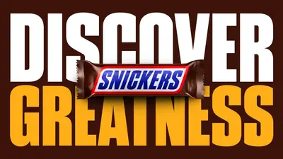 Snickers new custom font is deliciously nutty
