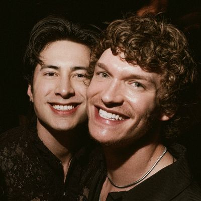 Hudson Williams Embraces Naked Dressing in a Sheer Lace Shirt for His 'Heated Rivalry' Reunion With Connor Storrie