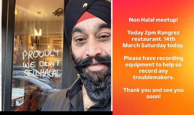 'Britain has fallen to Islam': How a 'non-halal' Sikh restaurant in London became a flashpoint for the global right-wing