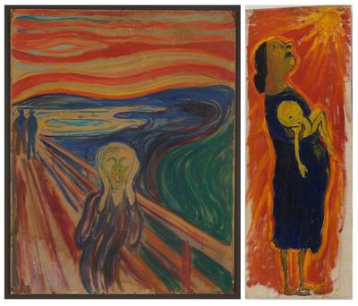Edvard Munch’s formative influence on Paula Rego revealed in unearthed painting