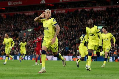 Liverpool vs Tottenham LIVE: Reds booed off as Richarlison grabs crucial point in bid for Premier League survival